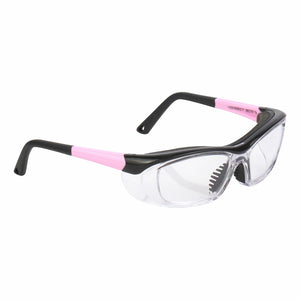 HiDX A006 Protective Eyewear - Gloss Black & Pink